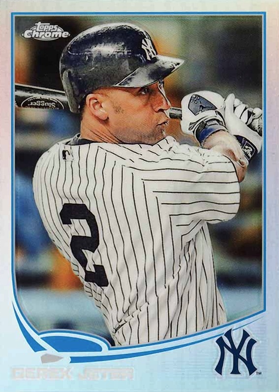 2013 Topps Chrome Derek Jeter #10 Baseball Card