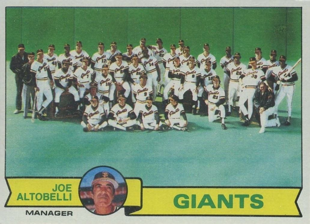 1979 Topps San Francisco Giants Team #356 Baseball Card
