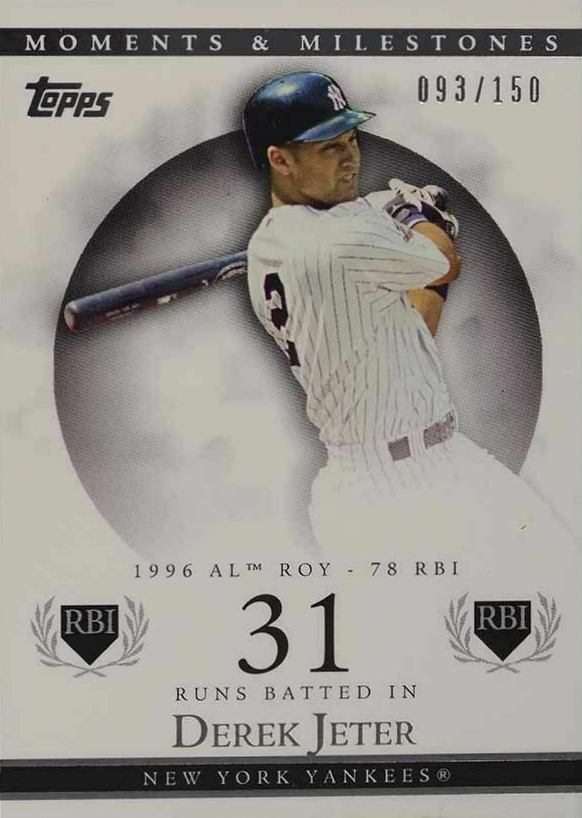 2007 Topps Moments & Milestones  Derek Jeter #82 Baseball Card