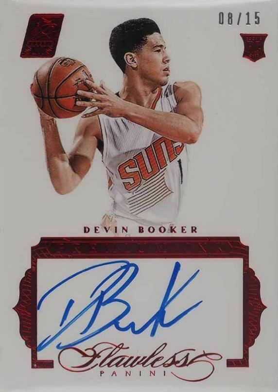 2015 Panini Flawless Premium Ink  Devin Booker #PI-DB Basketball Card