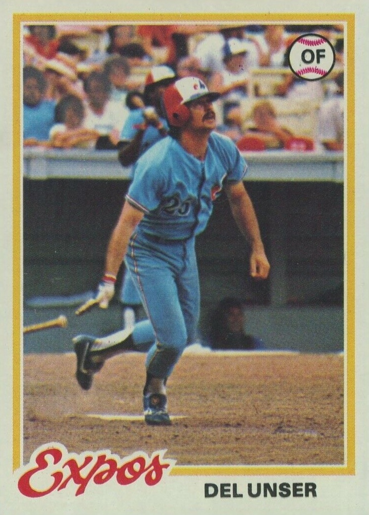1978 Topps Del Unser #348 Baseball Card