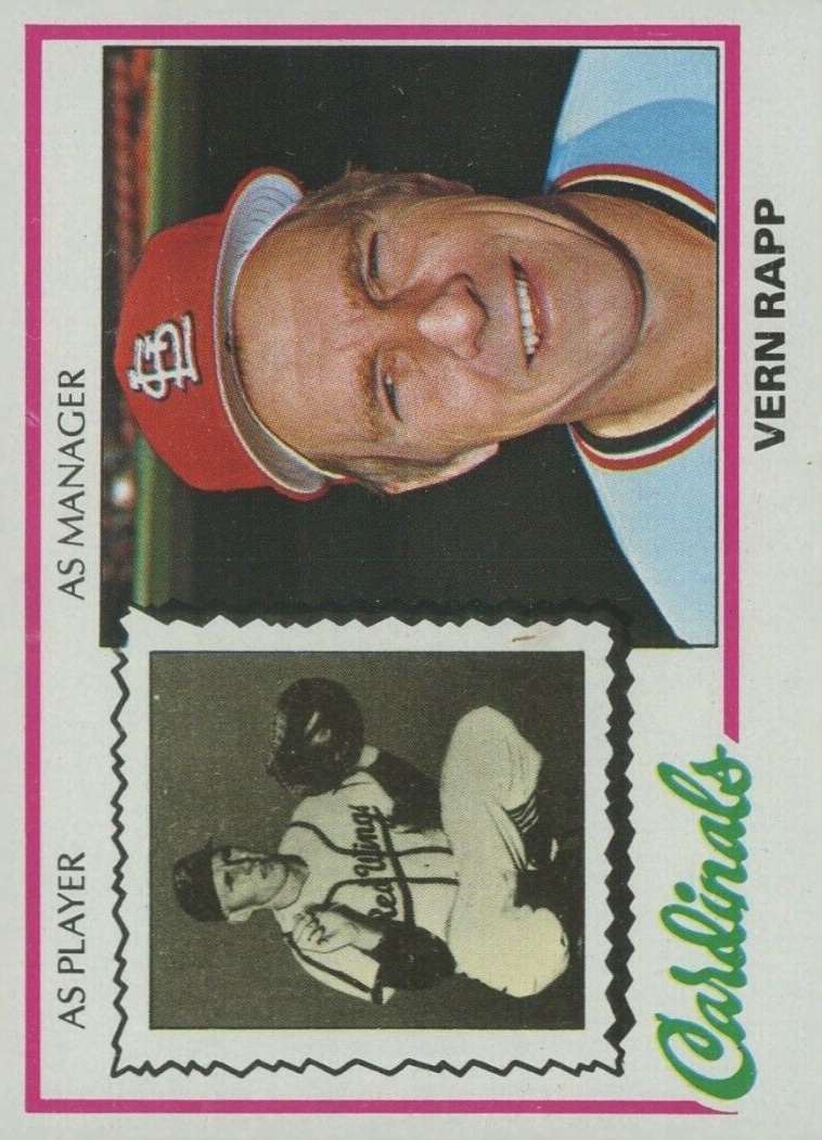 1978 Topps Vern Rapp #324 Baseball Card