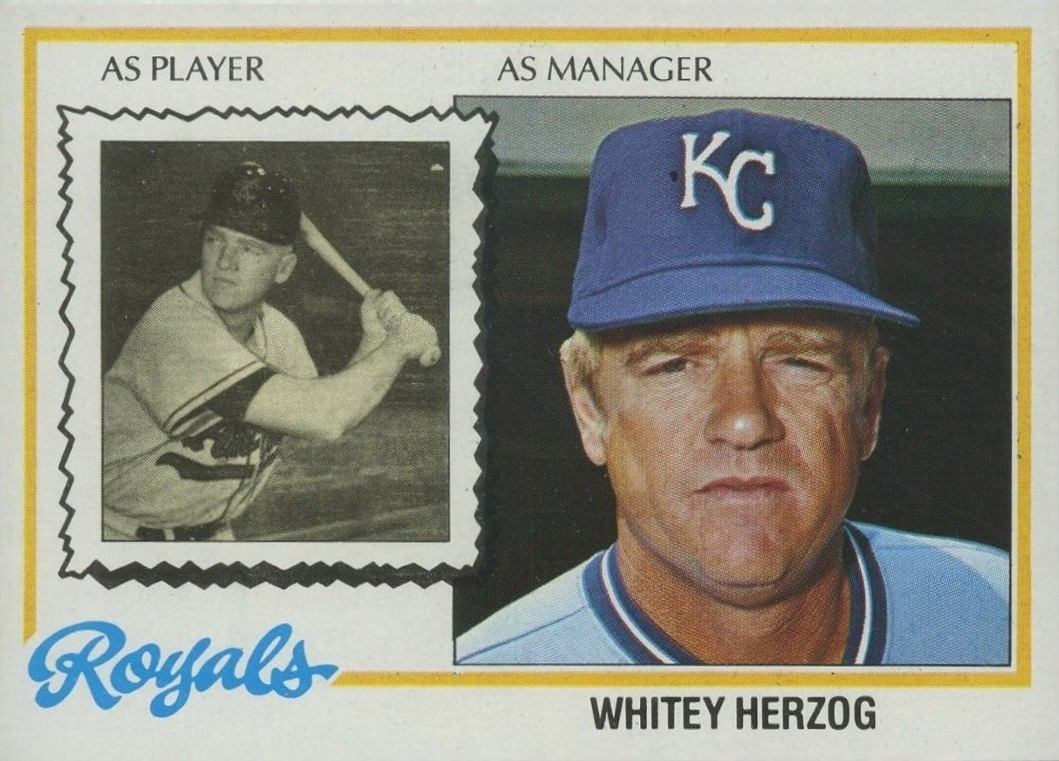 1978 Topps Whitey Herzog #299 Baseball Card