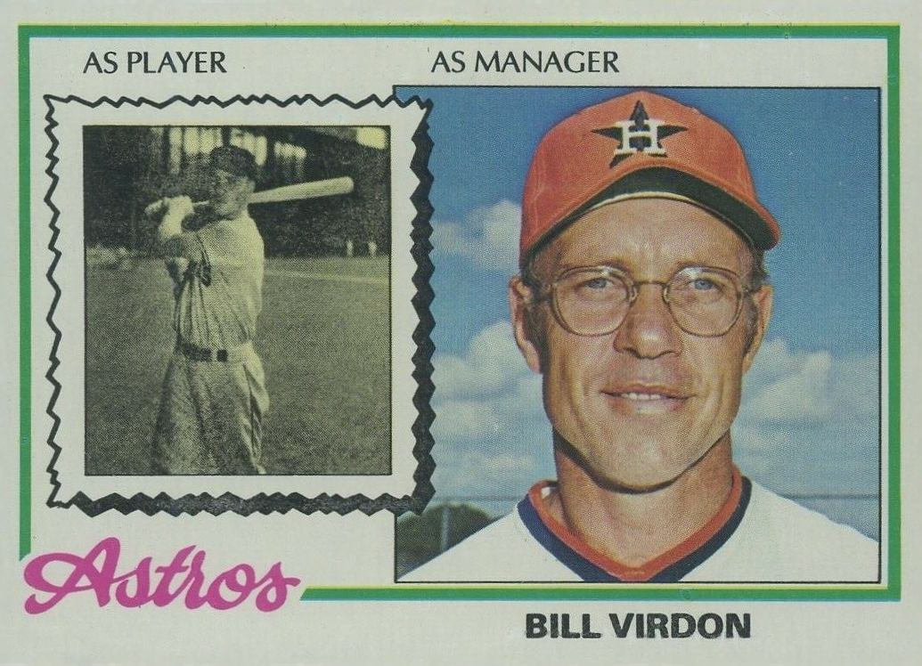 1978 Topps Bill Virdon #279 Baseball Card