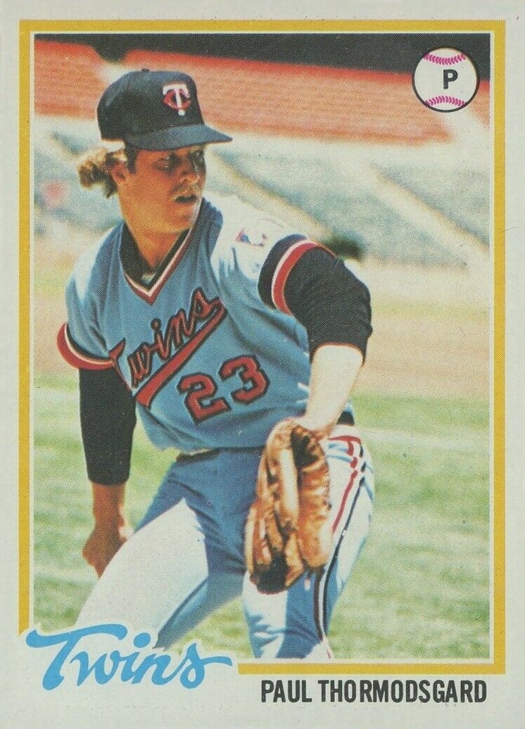 1978 Topps Paul Thormodsgard #162 Baseball Card