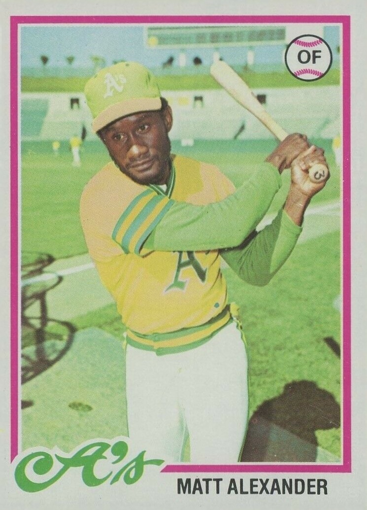 1978 Topps Matt Alexander #102 Baseball Card