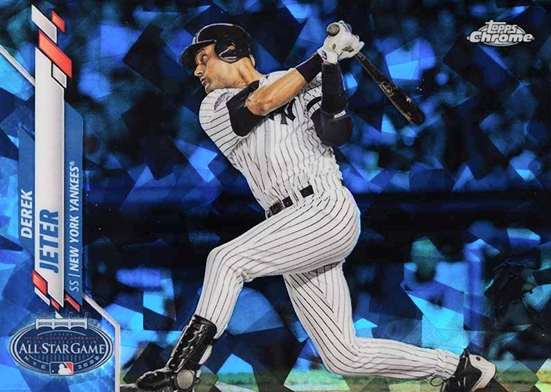 2020 Topps Chrome Update Sapphire Edition Derek Jeter #257 Baseball Card