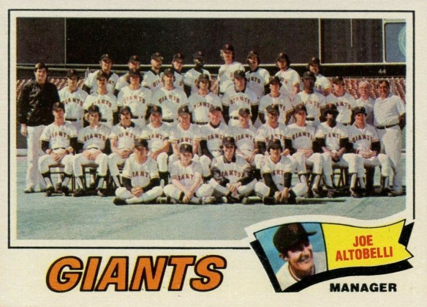 1977 Topps San Francisco Giants Team #211 Baseball Card