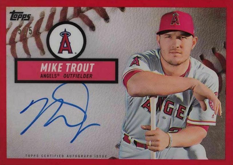 2019 Topps Brooklyn Collection Autographs Mike Trout #MT Baseball Card