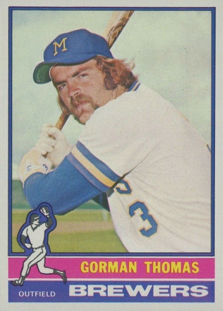 1976 Topps Gorman Thomas #139 Baseball Card