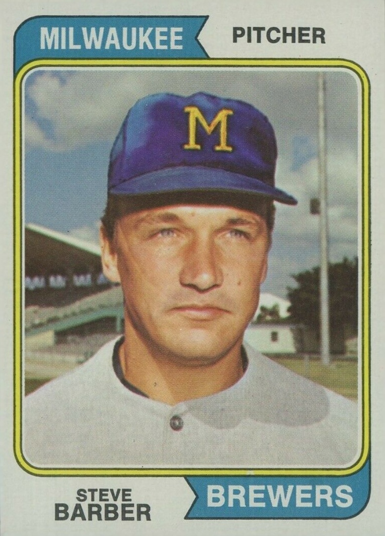 1974 Topps Steve Barber #631 Baseball Card