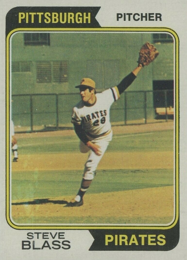 1974 Topps Steve Blass #595 Baseball Card