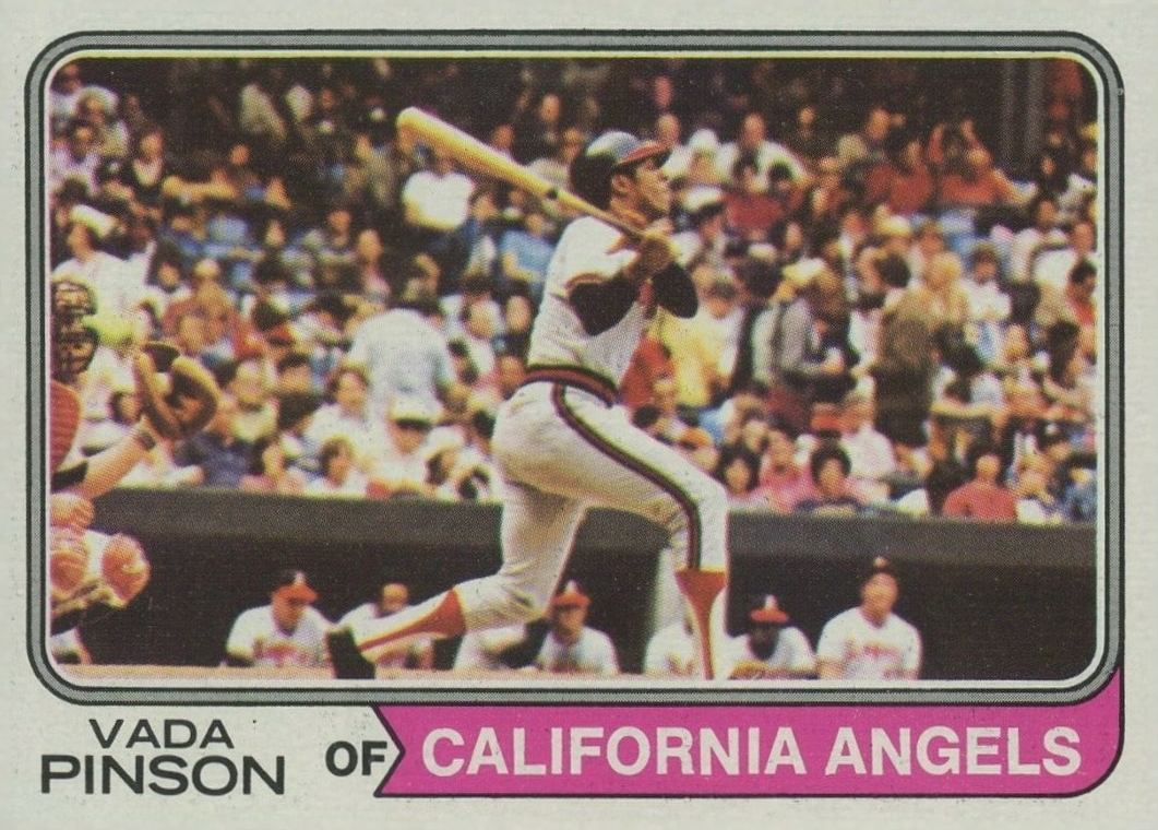 1974 Topps Vada Pinson #490 Baseball Card