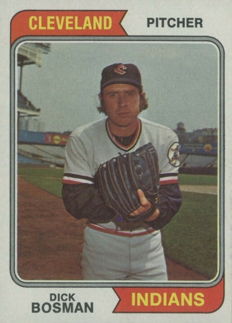 1974 Topps Dick Bosman #465 Baseball Card