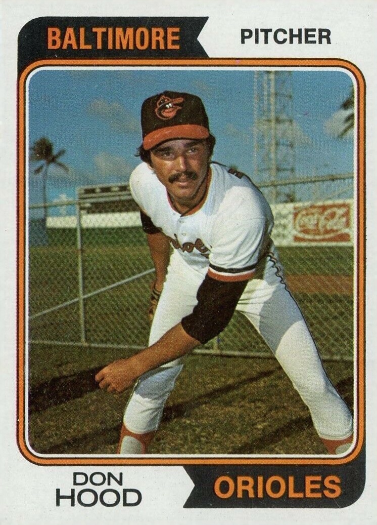 1974 Topps Don Hood #436 Baseball Card