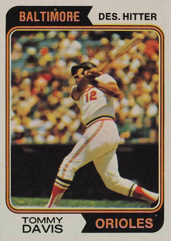1974 Topps Tommy Davis #396 Baseball Card