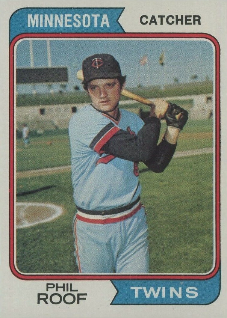 1974 Topps Phil Roof #388 Baseball Card