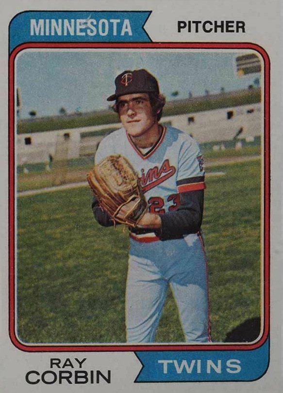 1974 Topps Ray Corbin #296 Baseball Card