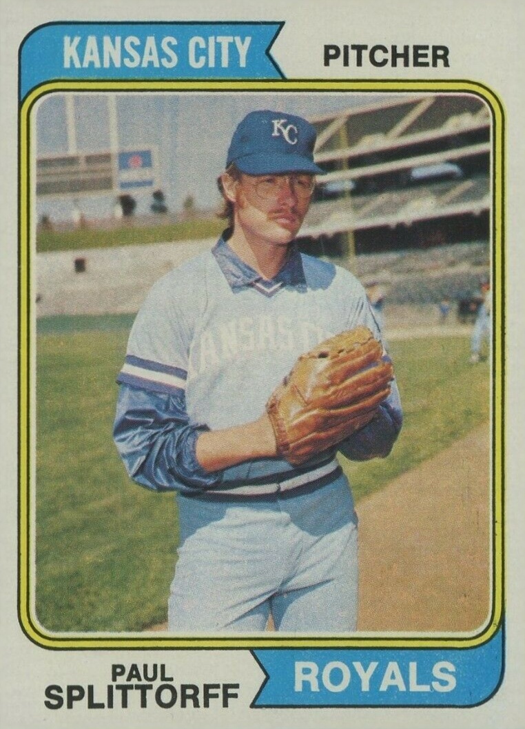 1974 Topps Paul Splittorff #225 Baseball Card