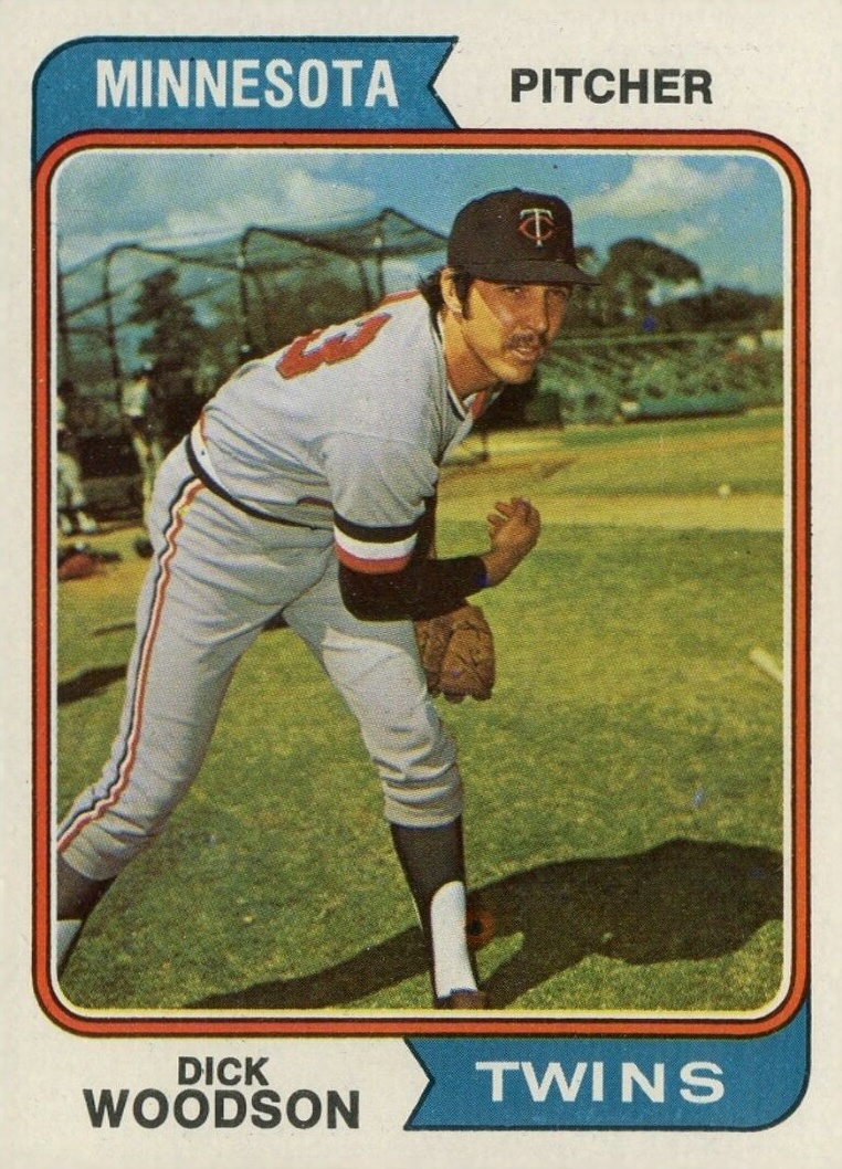 1974 Topps Dick Woodson #143 Baseball Card