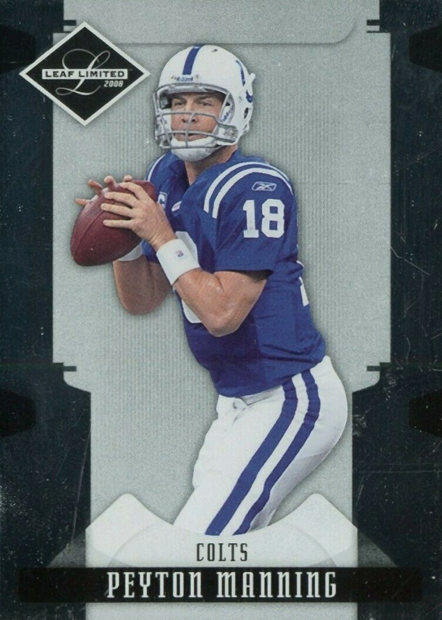 2008 Leaf Limited Peyton Manning #43 Football Card