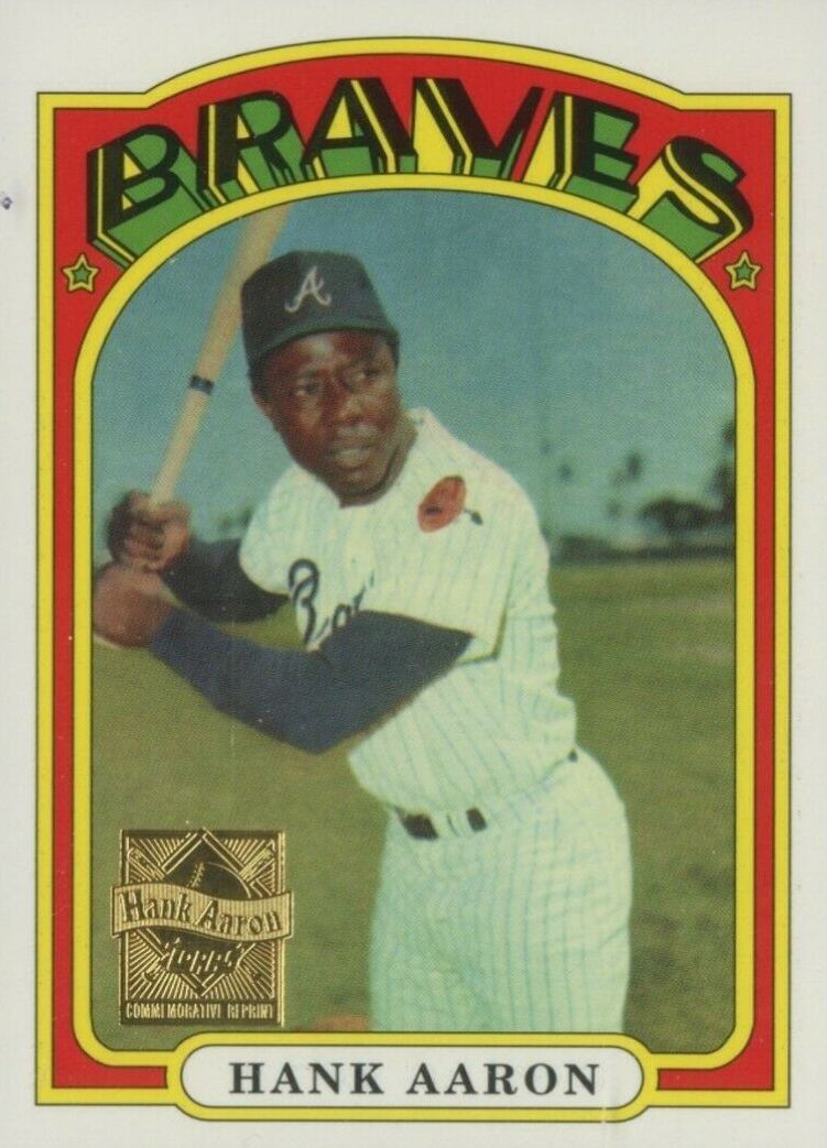 2000 Topps Hank Aaron 1972 Topps Reprint #19 Baseball Card