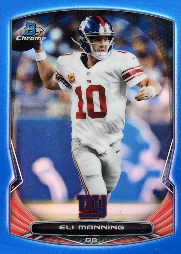 2014 Bowman Chrome  Eli Manning #95 Football Card