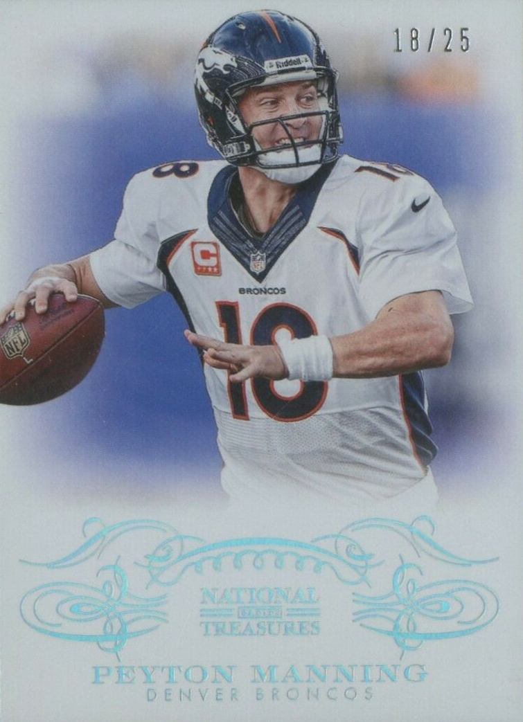2013 Panini National Treasures Peyton Manning #33 Football Card
