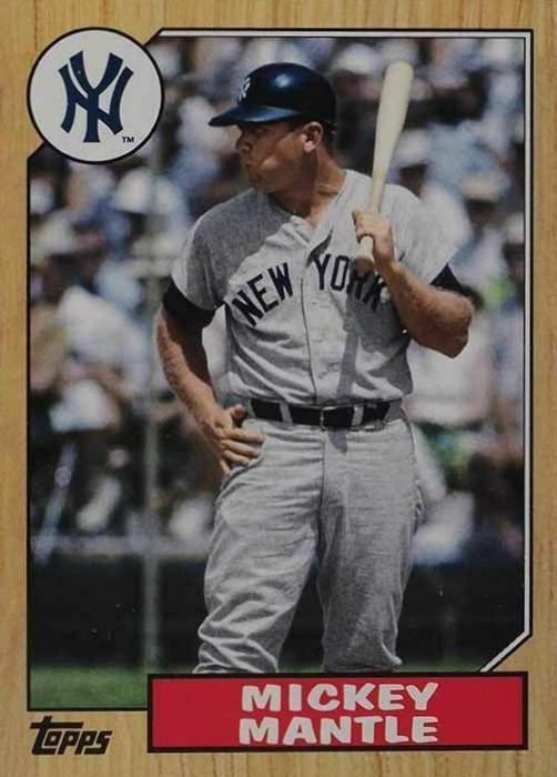 2012 Topps 1987 Topps Minis Mickey Mantle #TM-96 Baseball Card