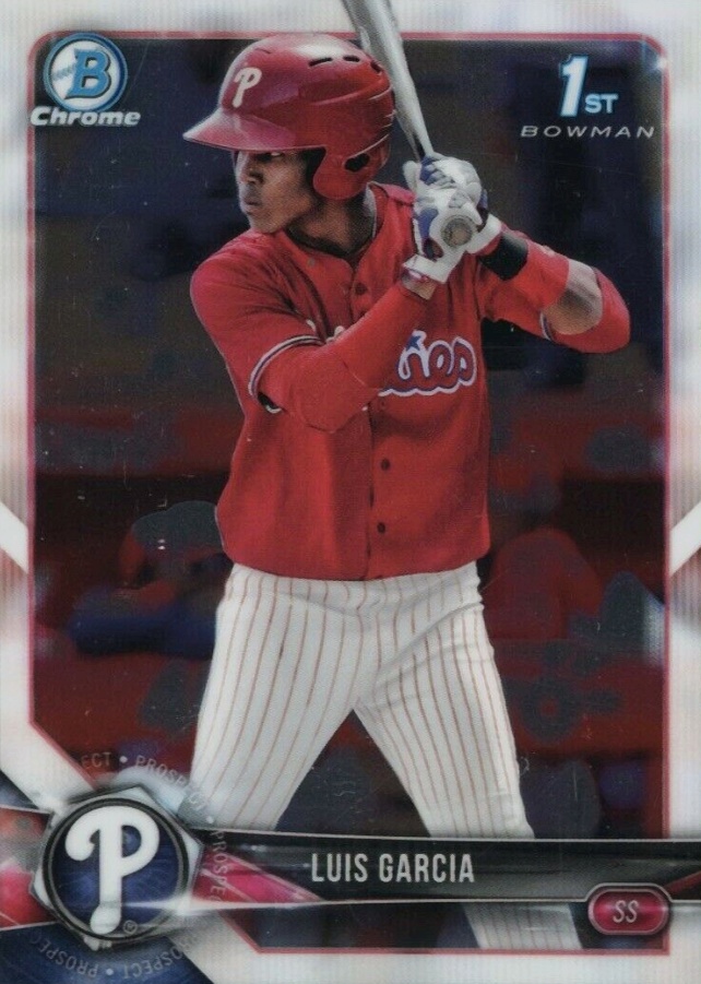 2018 Bowman Prospects Chrome Luis Garcia #75 Baseball Card