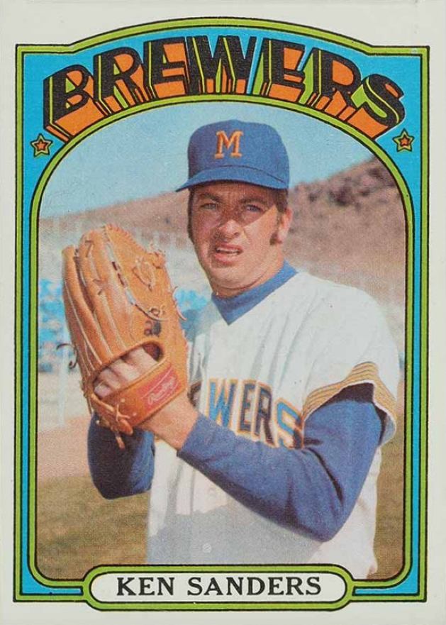 1972 Topps Ken Sanders #391 Baseball Card