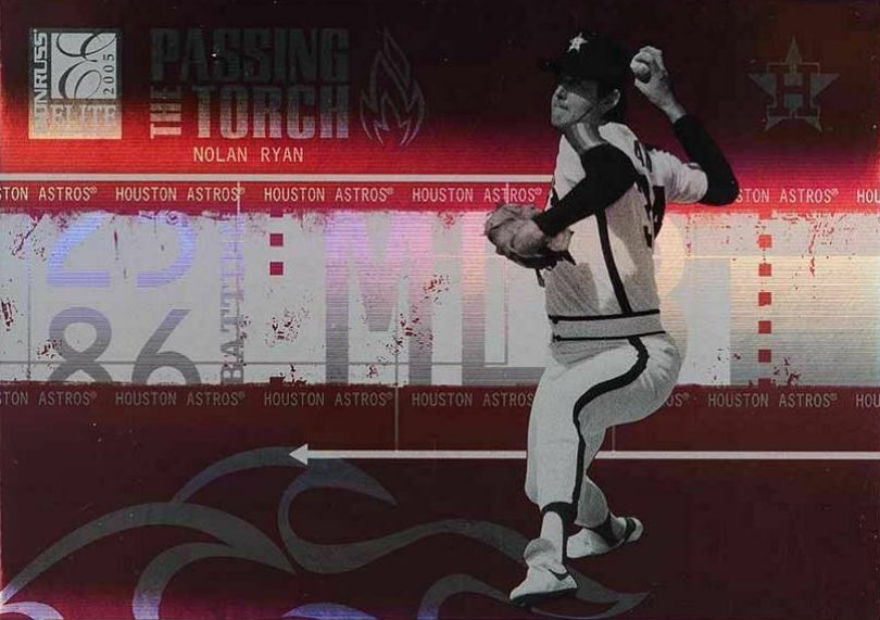 2005 Donruss Elite Passing the Torch Ben Sheets/Nolan Ryan #PT-32 Baseball Card