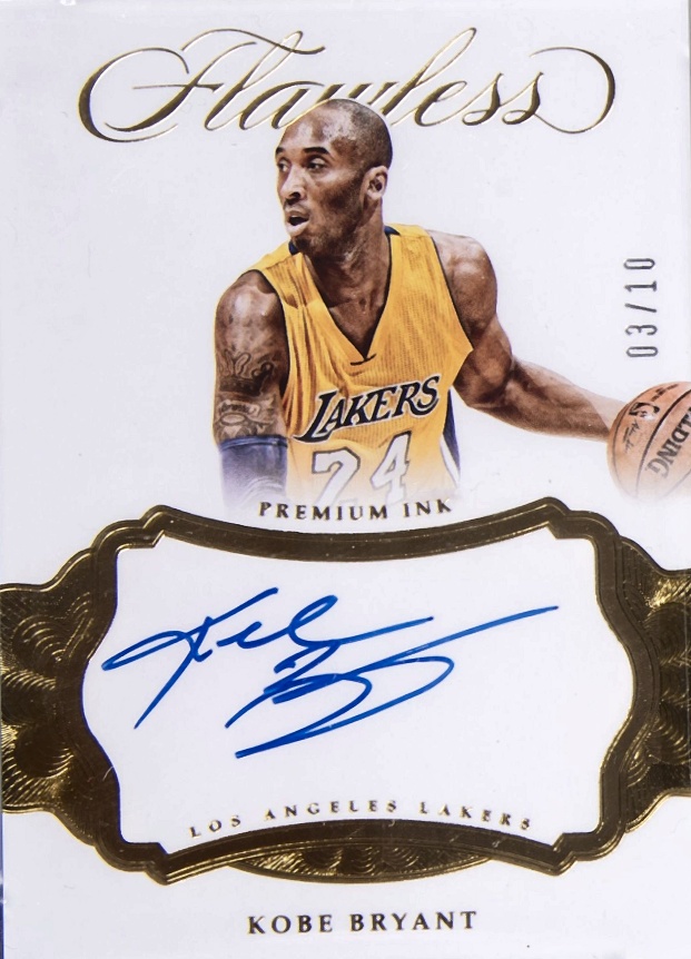 2016 Panini Flawless Premium Ink Kobe Bryant #PI-KB Basketball Card
