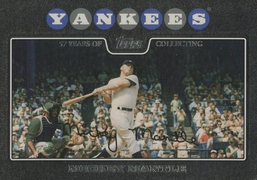 2008 Topps Mickey Mantle #7 Baseball Card