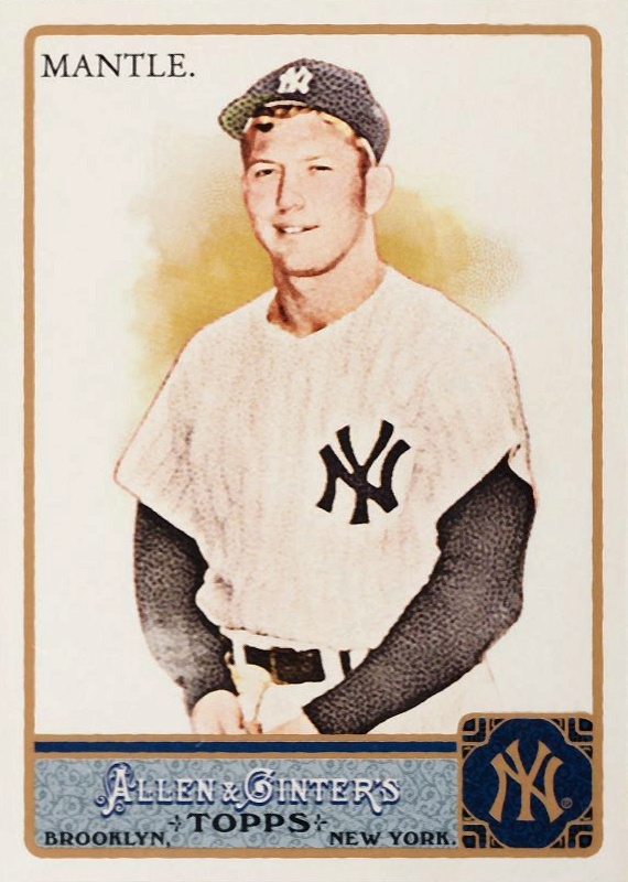 2011 Topps Allen & Ginter Mickey Mantle #7 Baseball Card