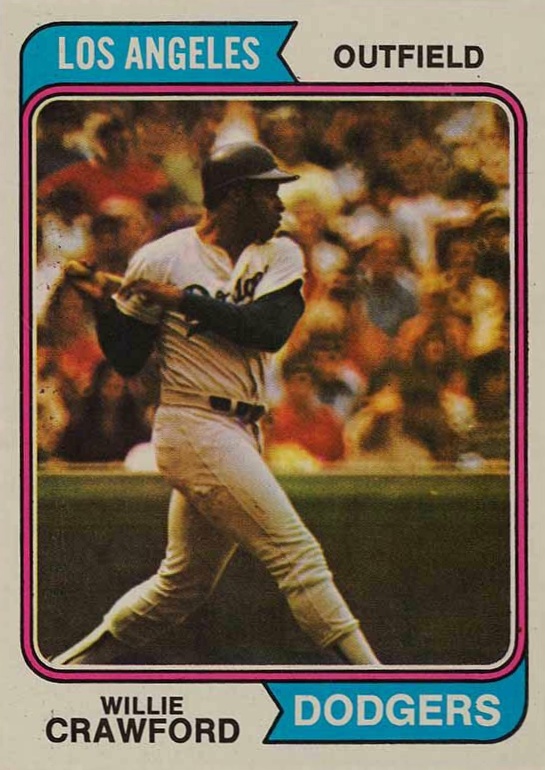 1974 Topps Willie Crawford #480 Baseball Card