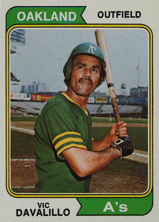 1974 Topps Vic Davalillo #444 Baseball Card