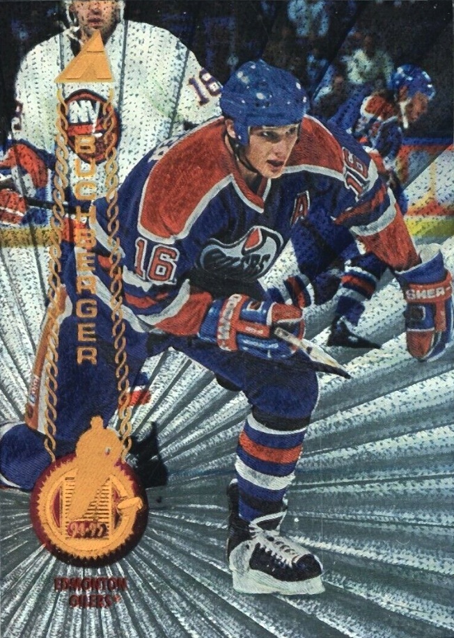 1994 Pinnacle Kelly Buchberger #332 Hockey Card
