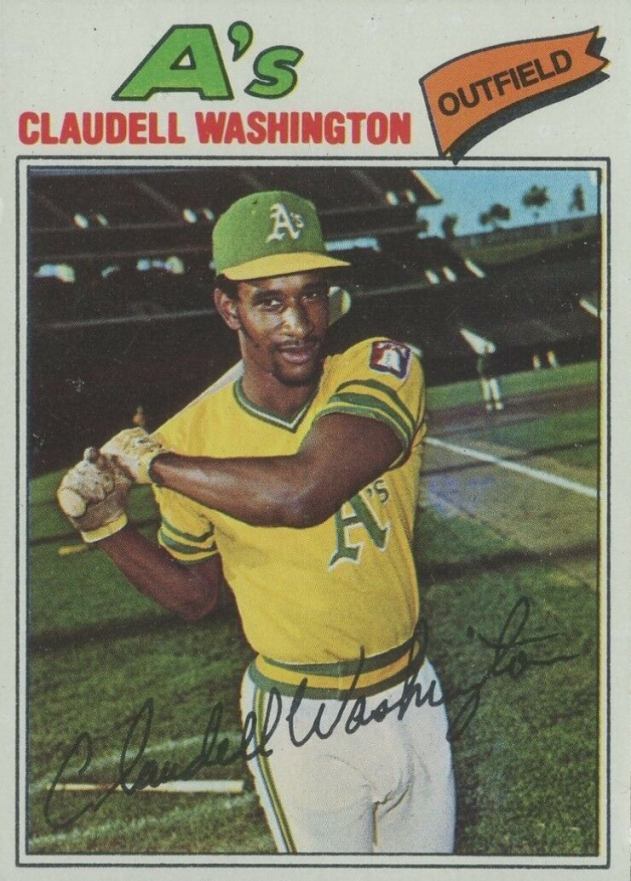 1977 Topps Claudell Washington #405 Baseball Card