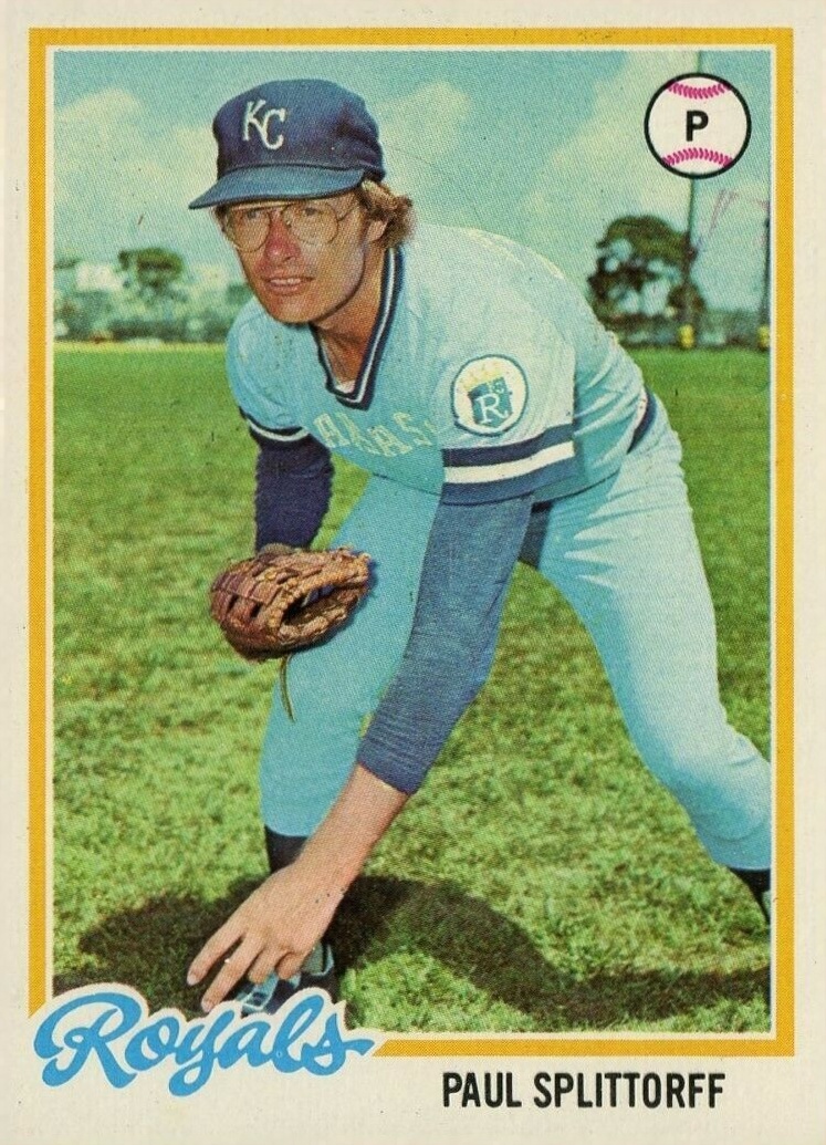 1978 Topps Paul Splittorff #638 Baseball Card