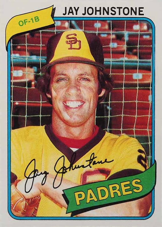 1980 Topps Jay Johnstone #31 Baseball Card