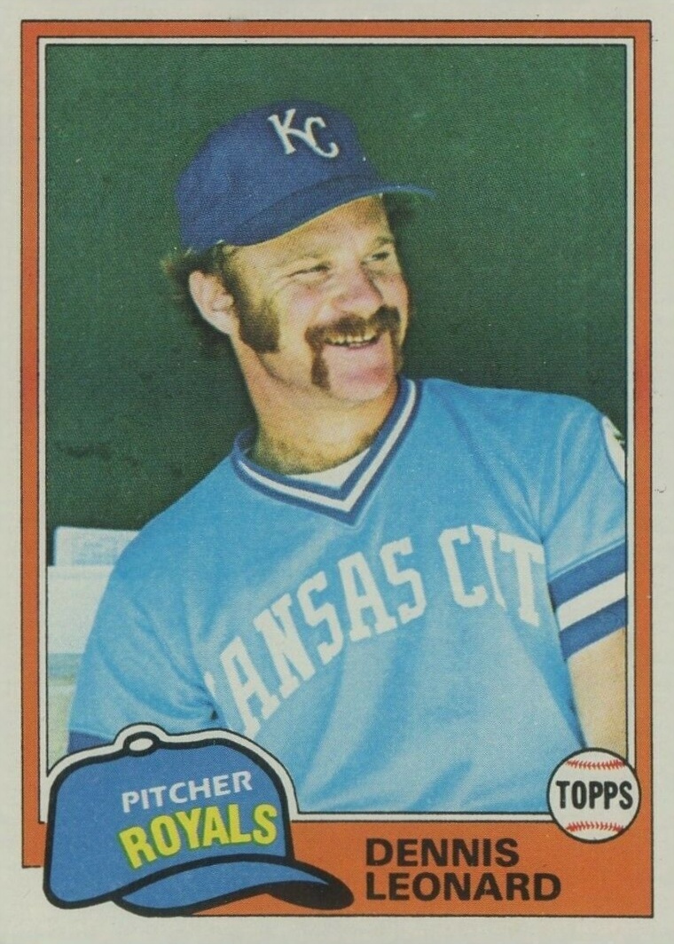 1981 Topps Dennis Leonard #185 Baseball Card