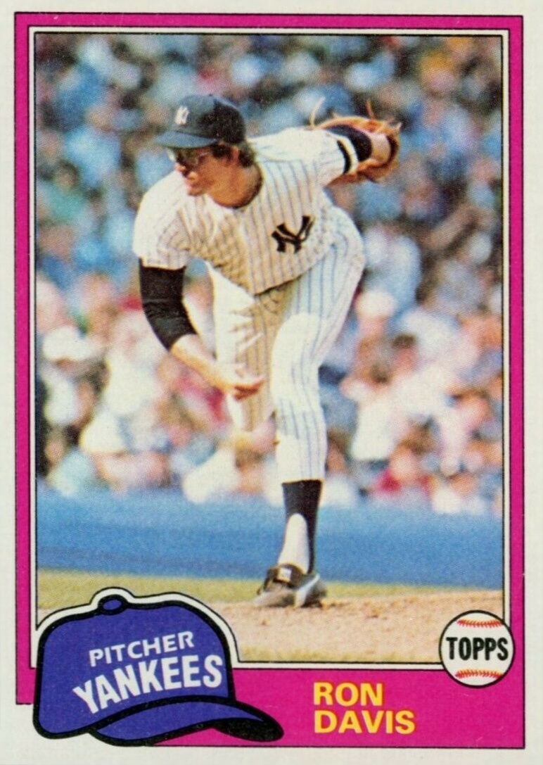 1981 Topps Ron Davis #16 Baseball Card