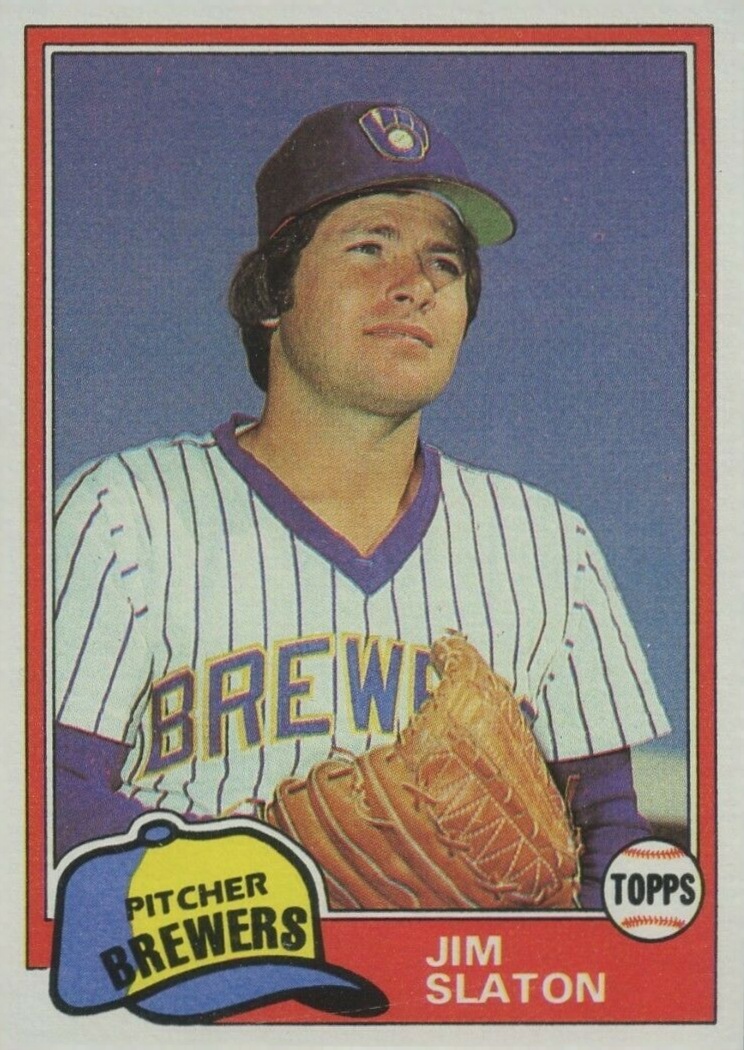 1981 Topps Jim Slaton #357 Baseball Card