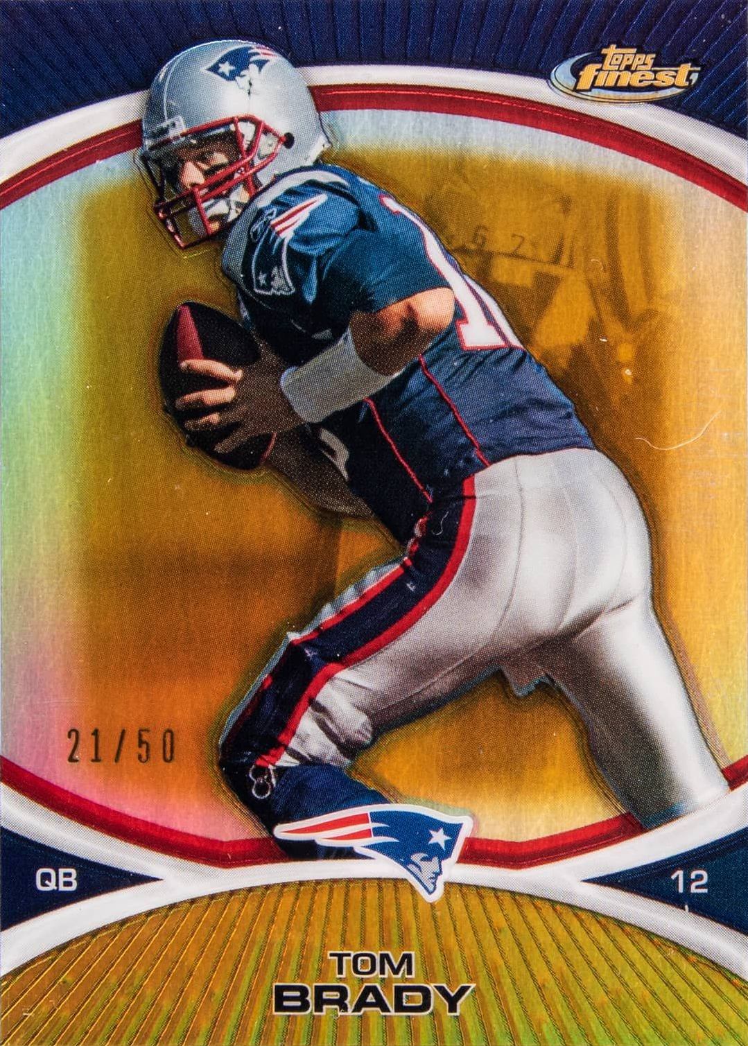 2010 Finest Tom Brady #40 Football Card