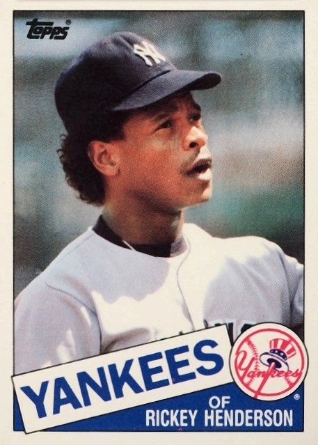 1985 Topps Traded Rickey Henderson #49T Baseball Card