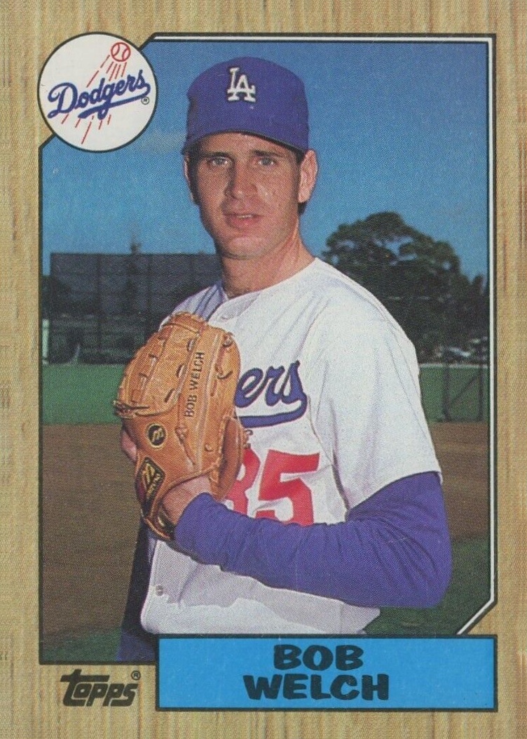 1987 Topps Bob Welch #328 Baseball Card