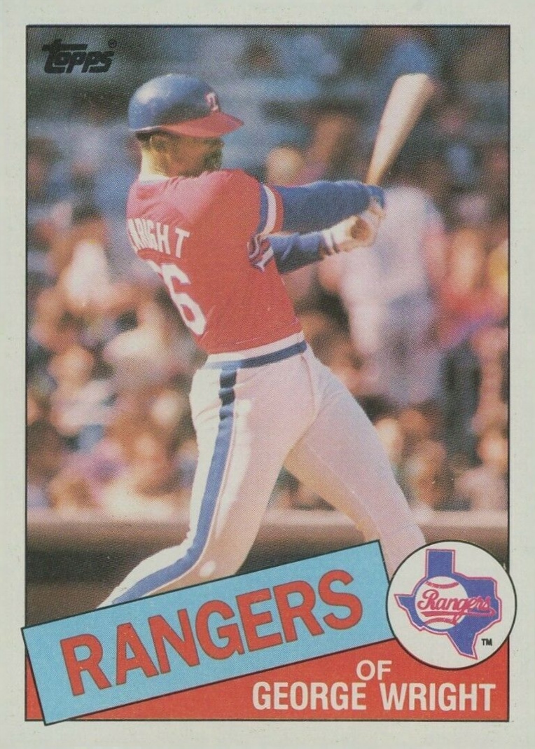 1985 Topps George Wright #443 Baseball Card