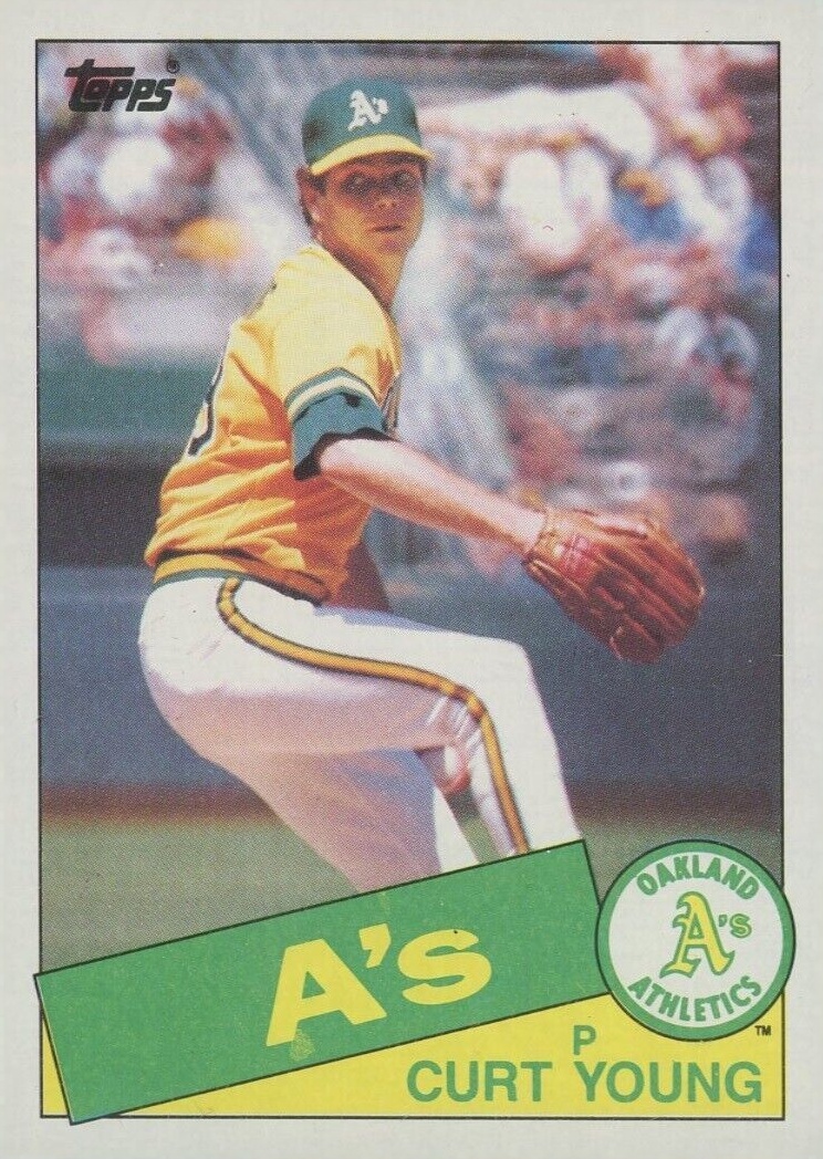 1985 Topps Curt Young #293 Baseball Card