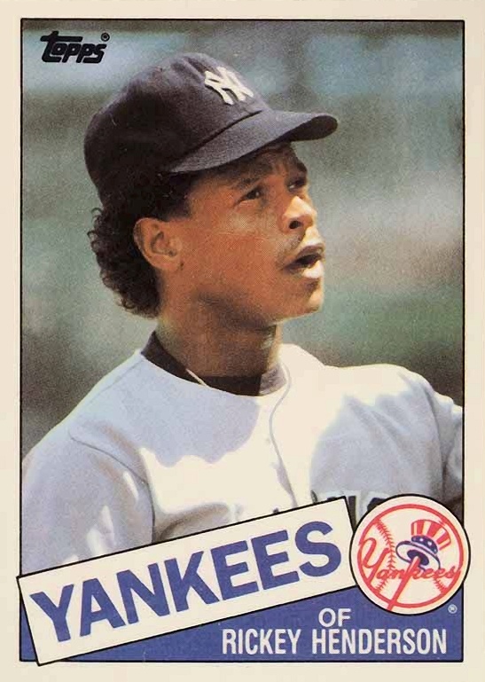1985 Topps Traded Tiffany Rickey Henderson #49T Baseball Card